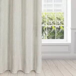 Zasłona naturalna z dodatkiem lnu w stylu eko 140x250 cm przelotka - LATIKA