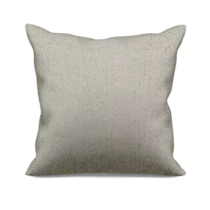 Poszewka szyta ciemnokremowo beżowa z miękkiej tkaniny z efektem melanżu