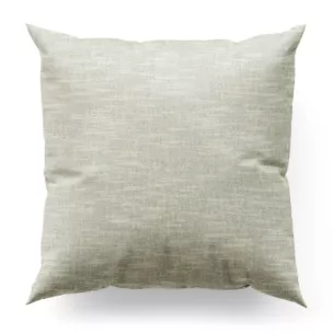 Poszewka szyta naturalna z matowej luźnotkanej tkaniny z efektem melanżu, wykończona obciążnikiem