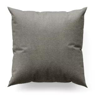 Poszewka szyta szara ze strukturalnej tkaniny typu blackout, zaciemniająca w 100%