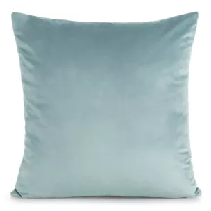 Poszewka na poduszkę 45x45 cm welwetowa, gładka morska o delikatnym połysku GAJA 1