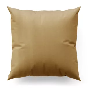 Poszewka szyta jasnobeżowa z gładkiej tkaniny z delikatnym połyskiem