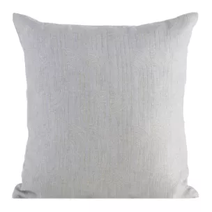 Poszewka na poduszkę 45x45 cm srebrna z złotym geometrycznym haftem MILA