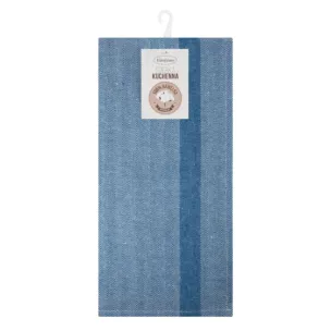 Ściereczka kuchenna 50x70 cm bawełniana kolor niebieski 200 g/m2 OLIVIA