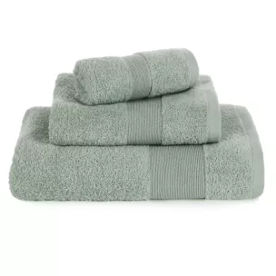 Ręcznik kąpielowy 50x90 cm bawełniany kolor miętowy z ozdobną błyszczącą bordiurą 500 g/m2 ZOJA