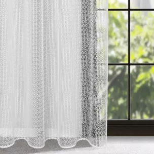 Firana biała z siateczki 140x250 cm przelotka - LARA