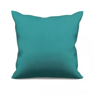 Poszewka szyta ADESSA ciemnoturkusowa z miękkiej tkaniny o welurowej strukturze