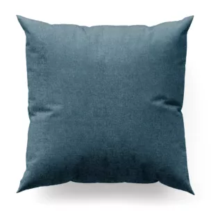 Poszewka szyta ciemnoturkusowa z miękkiej w dotyku tkaniny szenilowej