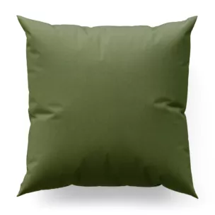 Poszewka szyta zielona z miękkiej tkaniny w drobny wzór jodełkowy