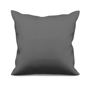 Poszewka szyta stalowa z gładkiej tkaniny typu dimout