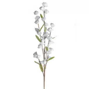 Kwiat sztuczny popielaty z plastycznej pianki foamiran 90 cm