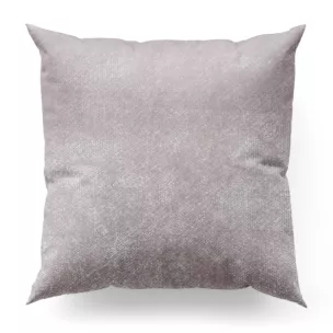 Poszewka szyta ciemnobeżowa z miękkiej welwetowej tkaniny z połyskiem