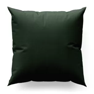 Poszewka szyta DORA - HIT ciemnozielona z miękkiej tkaniny o welurowej strukturze