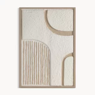 Obraz z wyraźną strukturą w stylu boho oprawiony w ramę