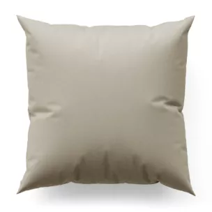 Poszewka szyta jasnobrązowa z miękkiej tkaniny w drobny wzór jodełkowy