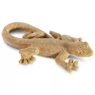 Figurka złota  o drobnym strukturalnym wzorze 19x10x4 cm ELDO