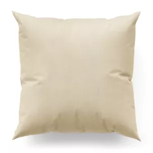 Poszewka szyta kremowa z miękkiej tkaniny welwetowej