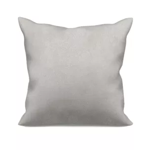 Poszewka szyta LIBERTY srebrna z miękkiej, welwetowej tkaniny z nakrapianym połyskującym nadrukiem