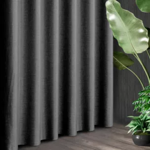 Tkanina zasłonowa jednokolorowa z drobnym ozdobnym wzorem