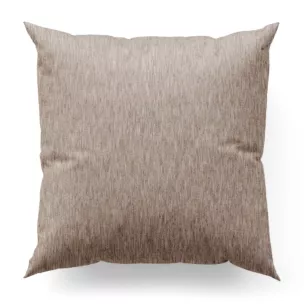 Poszewka szyta beżowa z tkaniny o naturalnym splocie i efektem melanżu, z dodatkiem nici metalicznej Italissima Eva Minge