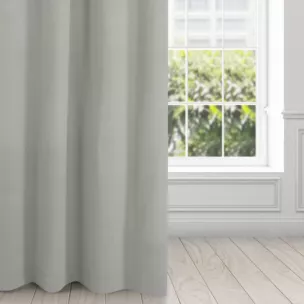 Zasłona szara z matowego welwetu 140x250 cm przelotka - MILO