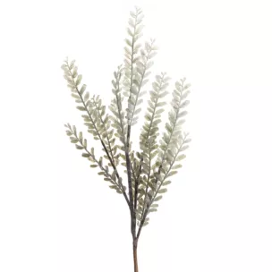 Zimowa gałązka z mrożonymi listeczkami