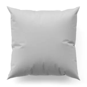Poszewka szyta szara z gładkiej tkaniny zaciemniającej typu dimout