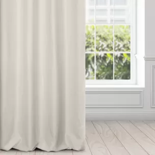 Zasłona srebrna z tkaniny zamszowej 140x250 przelotka - ADA