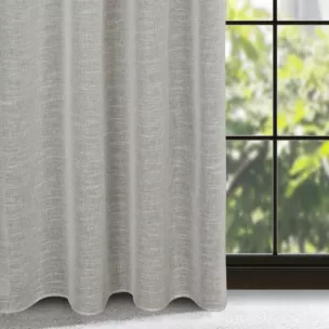 Zasłona beżowa 140x250 cm przelotka - AMARI