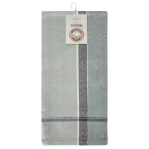 Ściereczka kuchenna 50x70 cm bawełniana kolor popielaty,jasnopopielaty i 200 g/m2 OLIVIA