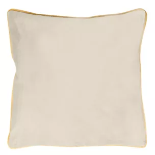 Poszewka z gładkiego welwetu z ozdobną wypustką