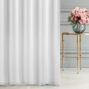 Tkanina zasłonowa dwustronna o ozdobnym splocie, z subtelnym połyskiem