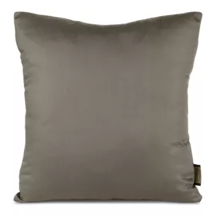 Poszewka na poduszkę 40x40 cm z satyny bawełnianej, gładka jasnobrązowa DINA Diva Line