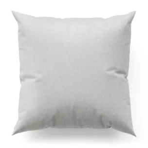 Poszewka szyta SHELBY jasnoszara z miękkiej tkaniny o naturalnym splocie i delikatnym połysku