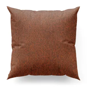Poszewka szyta ruda z tkaniny bukla z efektem melanżu
