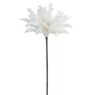 Kwiat sztuczny biały z plastycznej pianki foamiran 60 cm