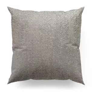 Poszewka szyta srebrno złocista z połyskującej tkaniny z geometrycznym, drobnym wzorem Pierre Cardin