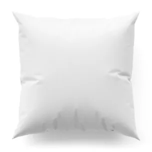 Poszewka szyta biała z miękkiej półmatowej tkaniny welwetowej