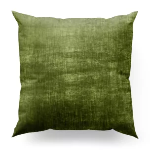 Poszewka szyta SAFARI 1 oliwkowa z miękkiej welwetowej tkaniny z połyskiem i poziomym prążkiem