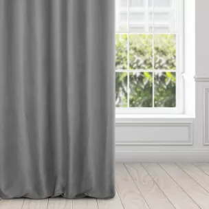 Zasłona ADELAIDE z miękkiej tkaniny o zamszowym chwycie i drobnym strukturalnym wzorze