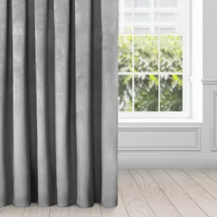 Zasłona stalowa z miękkiego welwetu 140x250 cm taśma - SUZANA