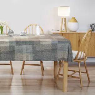 Obrus szyty czarno złoty z tkaniny w elegancki wzór przetykany błyszczącą nicią Italissima Eva Minge