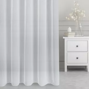 Firana szyta na taśmie 5 cm naturalna z delikatnej batystowej tkaniny