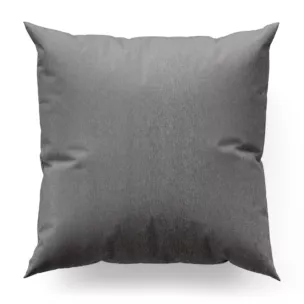 Poszewka szyta SHELBY grafitowa z miękkiej tkaniny o naturalnym splocie i delikatnym połysku