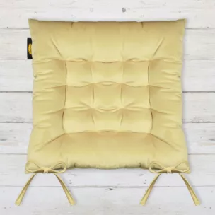 Dwustronna welwetowa poduszka siedziskowa na krzesło z szesnastoma pikowaniami, gramatura 260 g/m2