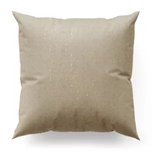 Poszewka szyta ciemnokremowo złocista z tkaniny z wzorem w formie przecierki na błyszczącym tle Pierre Cardi