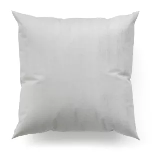 Poszewka szyta ciemnosrebrna z miękkiej tkaniny welwetowej