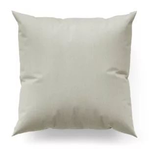 Poszewka szyta kremowa z tkaniny o grubym splocie i efektem melanżu