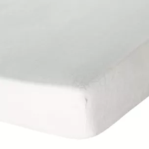 Prześcieradło polarowe z gumką 220x200 cm kolor kremowy 250 g/m2 FLANO