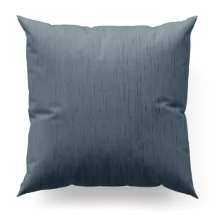 Poszewka szyta szara z tkaniny welwetowej w pionowe prążki, wykończona obciążnikiem